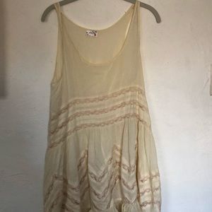 Free People Voile and Lace Trapeze Slip